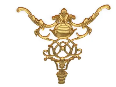 Classic decor ornament 123 3D model