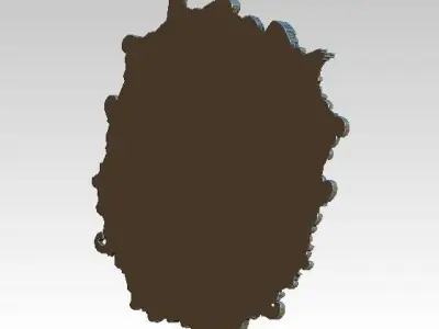 Angel pendant with flower HighDetailed 3D print model