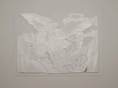 Saint Michael Archangel Guido Reni 3D model