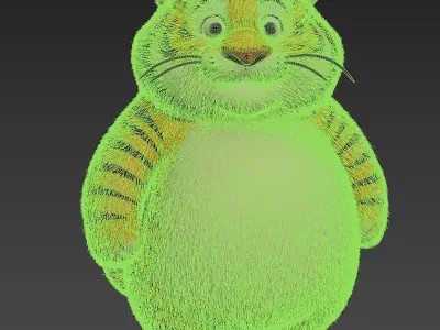 Tiger Toy 3D model purchase