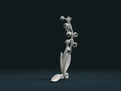 Lily of the valley 3D print model