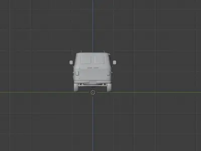 Chevrolet van Low-poly 3D model