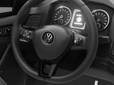 Volkswagen Amarok v6 black 3D model