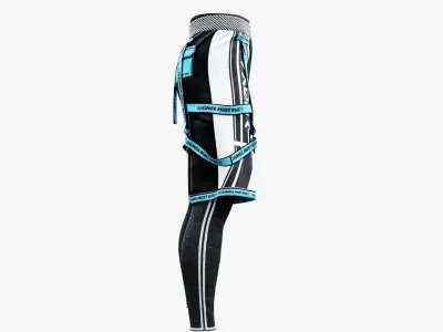 Techwear Sport Pants Low-poly 3D model