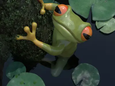 Tree Frog Model 3D model