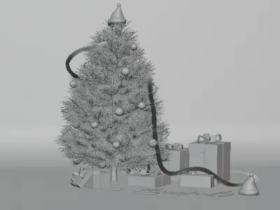 christmas pine tree 3D model