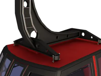 Cableway Cabin 3D model