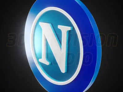 SSC Napoli logo - Cinematic - 3D print 3D model
