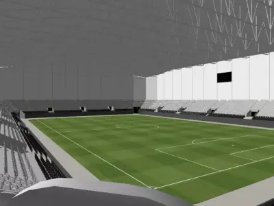 Telenor Arena Low-poly 3D model