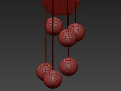 Italian Globe Cedar Moss Light 6 3D model