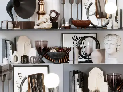 classic decorative set 3D model