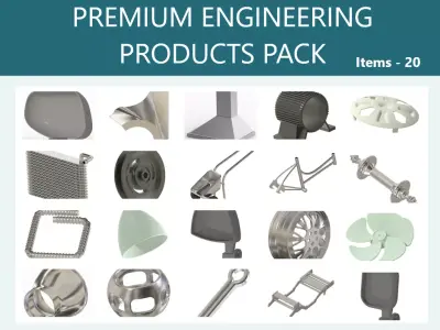 PREMIUM ENGINEERING PRODUCTS PACK 3D Model Collection