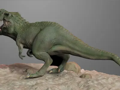 Dinosaur T-Rex HighPoly Model Print Ready 3D model