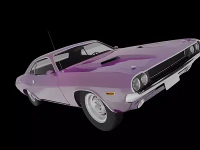 Modular Muscle Car 3D model