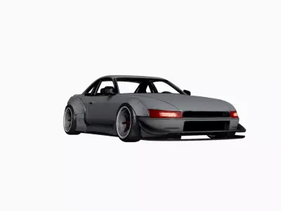 Track Inspired Urban Sports Car High Performance Design 3D model