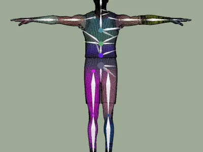 T-Pose rigged Tyrese Haliburton Indiana Pacers  3D model