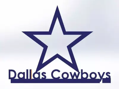 Dallas Cowboy star 3D model