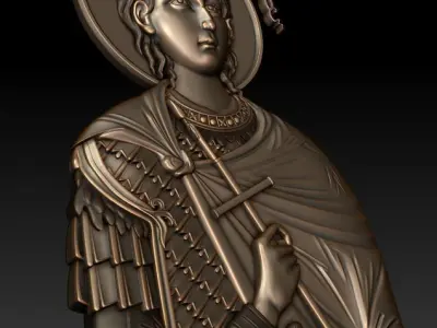 Saint Fanourios 3d model 3D model