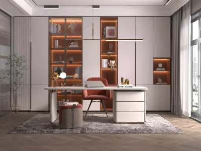 Modern Luxury Home Office 3D model