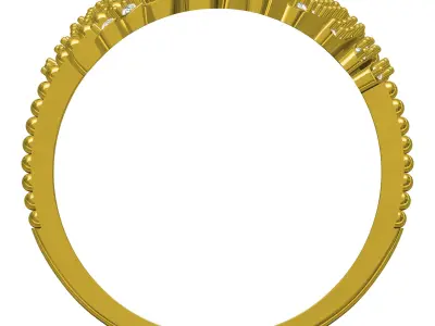 Angels Wings Diamond Engagement Ring 3D print model