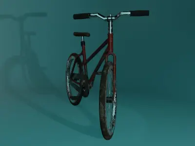 Gameready Low-poly Bike Free low-poly 3D model