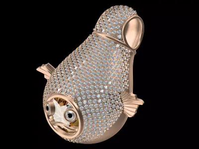 Luxury Fish Pendant 3D Model by VOGELY 3D print model
