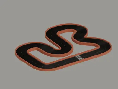Race Track 3D model