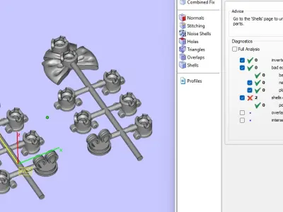 earring  bow 3D print model
