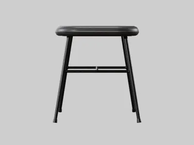 Spine Metal Base Stool-Model 1938 v-01 Low-poly 3D model