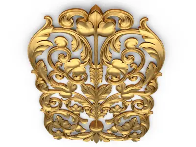 carved classic decorative ornament cnc 3d printing stl 13 3D model
