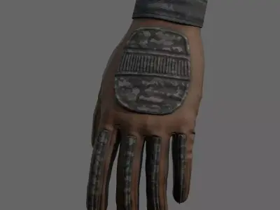 Gloves military Scifi Generic sport scifi human combat  Low-poly 3D model