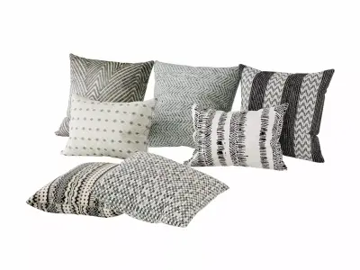 Pillow set 3D model