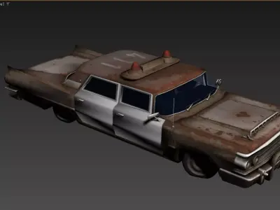 3D model of an old Low-poly 3D model