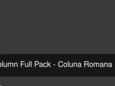 Roman Column Full Pack - Coluna Romana 3D Model Collection