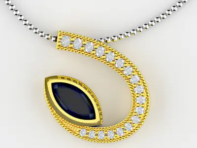 Marquis pendant  3D model