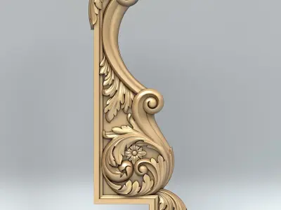 Newel post 006 3D model