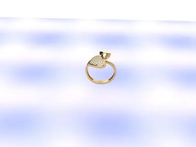 new gold   Ring 3D print model