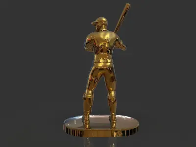 Baseball Trophy Sculpture 3D print model