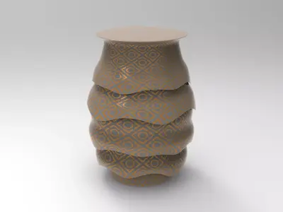 Lostry Stool Low-poly 3D model