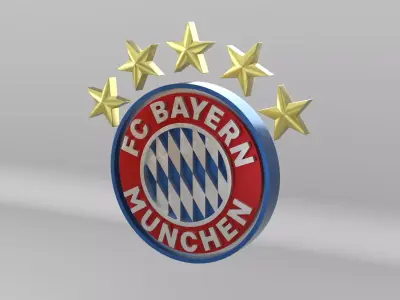 Bayern Munchen Football Club Team Logo 3D model