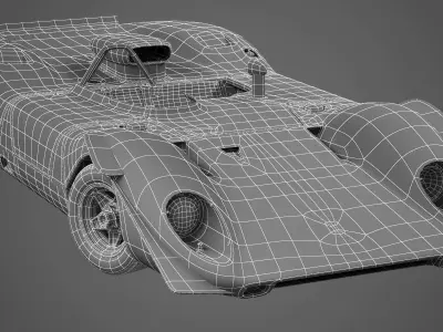 Ferrari 312 P Spyder 0868 - Classic 3D model
