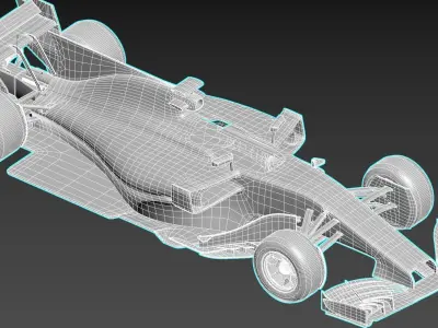 F1 Bolide  Low-poly 3D model