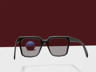 Low Poly Sunglasses Low-poly 3D model