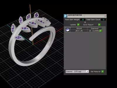 ring woman  3D print model 115