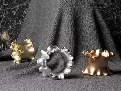 Blossom Napkin Ring 3D print model