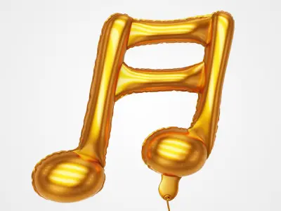 Balloons in different shapes 3D model