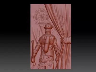 Firefighter 3D print model