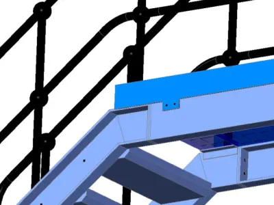 Low Staired Platforms 3D model