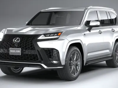 Lexus LX 600 US 2022 3D model