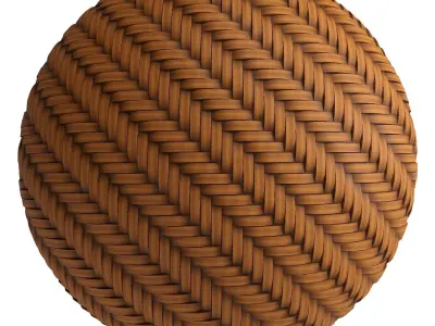 Wicker materials 2- PBR 4k by Sbsar 3D model